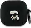 Kõrvaklappide ümbris Karl Lagerfeld KLA4RUNIKK AirPods 4, must, silikoon, Karl Head 3D