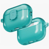 Ümbris Uniq Glase Pro AirPods Pro 3, läbipaistev sinine, lukuga