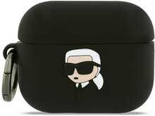 Karl Lagerfeld Karl Head 3D silikoonümbris AirPods Pro 3, must