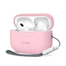 Kõrvaklappide ümbris Tech-Protect Apple AirPods Pro 1/2, silikoon, roosa