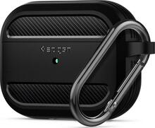 Kõrvaklappide ümbris Spigen Rugged Armor Apple AirPods Pro 1, must