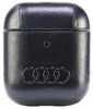 Kõrvaklappide ümbris Audi Leather Big Logo Apple AirPods 1/2, AU-AP-GT/D3-BK, must