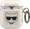 Kõrvaklappide ümbris Karl Lagerfeld KLA2UCHGD AirPods 1/2, Glitter Choupette, kuldne