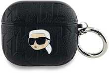 Kõrvaklappide ümbris Karl Lagerfeld KLA3PGKIPK Apple AirPods 3, Monogram Karl Head, must
