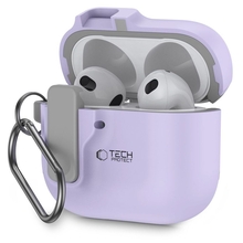 Kõrvaklappide ümbris Tech-Protect Slim Hook Apple AirPods 4, 71181, lavendel (lilla)
