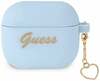 Kõrvaklappide ümbris Guess GUA3LSCHSB Apple AirPods 3, sinine, Silicone Charm Heart Collection