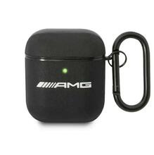 Kõrvaklappide ümbris Mercedes AMG AMA2SLWK Apple AirPods 1/2, must, nahk