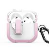 Dux Ducis PECP ümbris Apple AirPods 4, valge/roosa, PC+TPU, konksuga