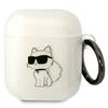 Kõrvaklappide ümbris Karl Lagerfeld KLA2HNCHTCT Apple AirPods 1/2, Ikonik Choupette, läbipaistev