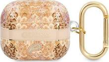 Kõrvaklappide ümbris Guess GUA3HHFLD AirPods 3, Paisley Strap Collection, kuldne