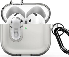 Kõrvaklappide ümbris Dux Ducis PECL Apple AirPods 4, hall