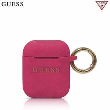 Kate Guess GUACCSILGLFU Apple AirPods 1/2, silikoon, fuksia, sädelev