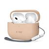 Kõrvaklappide ümbris Tech-Protect Apple AirPods Pro 1/2, silikoon, Caffe Latte