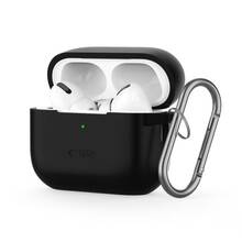 Kõrvaklappide ümbris Tech-Protect Silicone Hook Apple AirPods Pro 1/2, must