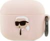 Kõrvaklappide ümbris Karl Lagerfeld KLA3RUNIKP Apple AirPods 3, silikoon, Karl Head 3D, roosa