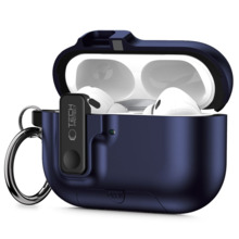 Ümbris Tech-Protect Slim Hook Apple AirPods Pro 3, tumesinine