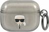 Kõrvaklappide ümbris Karl Lagerfeld KLAPUKHGK Apple AirPods Pro, Glitter Karl's Head, must