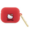 Kõrvaklappide ümbris Hello Kitty HKAP3DKHSF Apple AirPods Pro, silikoon, 3D kassi pea, fuksia