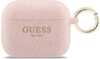 Kõrvaklappide ümbris Guess silikoonist glitter ring AirPods Pro 3, roosa