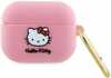 Kõrvaklappide ümbris Hello Kitty HKAP3DKHSP Apple AirPods Pro 1, silikoon 3D Kitty Head, roosa