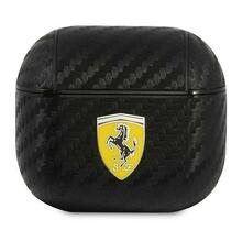 Kõrvaklappide ümbris Ferrari FESA3CABK Apple AirPods 3 On Track PU Carbon, must