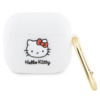 Kõrvaklappide ümbris Hello Kitty HKA33DKHSH Apple AirPods 3, silikoon, 3D Kitty pea, valge