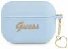 Kõrvaklappide ümbris Guess GUAPLSCHSB AirPods Pro, sinine, Silicone Charm Heart Collection