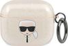 Kõrvaklappide ümbris Karl Lagerfeld KLA3UKHGD Apple AirPods 3, Glitter Karl's Head, kuldne