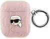 Kõrvaklappide ümbris Karl Lagerfeld KLA2PGKIPP Apple AirPods 1/2, Monogram Karl Head, roosa