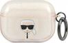 Kõrvaklappide ümbris Karl Lagerfeld KLD653GLD Apple AirPods Pro, Glitter Karl's Head, kuldne
