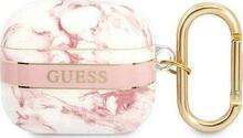 Ümbris Guess GUA3HCHMAP Apple AirPods 3, roosa, Marble Strap Collection