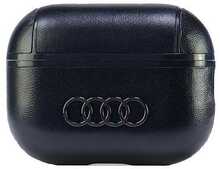 Kõrvaklappide ümbris Audi Leather Big Logo Apple AirPods Pro 2, AU-APP2-GT/D3-BK, must