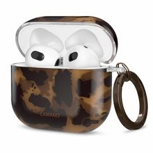 Ümbris Tech-Protect Lamano Apple AirPods 4, pruun ja must