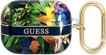 Kõrvaklappide ümbris Guess GUAPHHFLB AirPods Pro, sinine, Flower Strap Collection