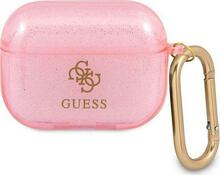 Kõrvaklappide ümbris Guess GUAPUCG4GP AirPods Pro, roosa, Glitter Collection