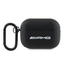 Kõrvaklappide ümbris Mercedes Benz AMG AMAP2SLWK Apple AirPods Pro 2 (2022/2023), must nahk valge logoga