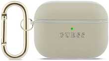 Ümbris Guess Grained Classic Logo Hook AirPods Pro 3, kuldne