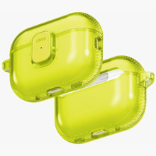 Ümbris Uniq Glase Pro AirPods Pro 3, läbipaistev kollane, lukuga