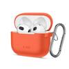 Kõrvaklappide ümbris Tech-Protect Silicone Hook Apple AirPods 3, oranž