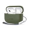 Kõrvaklappide ümbris Tech-Protect Apple AirPods Pro 1/2, silikoon, oliivroheline