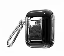 Kõrvaklappide ümbris Evelatus EAC03 Apple AirPods, must