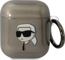 Kõrvaklappide ümbris Karl Lagerfeld KLA2HNIKTCK Apple AirPods 1/2, must, Karl`s Head