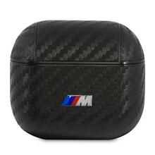 Kõrvaklappide ümbris BMW BMA3WMPUCA Apple AirPods 3, PU Carbon M Collection, must