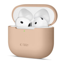 Silikoonümbris Tech-Protect Apple AirPods 4, beež