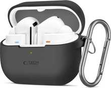 Kõrvaklappide ümbris Tech-Protect Samsung Galaxy Buds 3/3 Pro, silikoonist, konksuga, must
