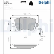 Piduriklotside komplekt Delphi LP1824