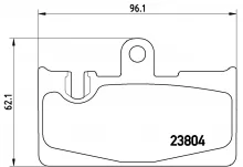 Piduriklotside komplekt Brembo P 83 059