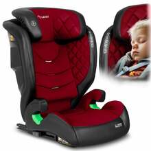 Turvatool Nukido Louis, 15-36 kg, must-punane, ISOFIX