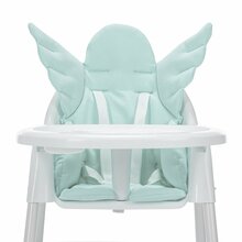 Söögitooli pehmendus Wellgro Angel Wings, mint, 60x63x5 cm