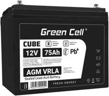 Akumulaator Green Cell CUBE AGM, 12V 75Ah, VRLA